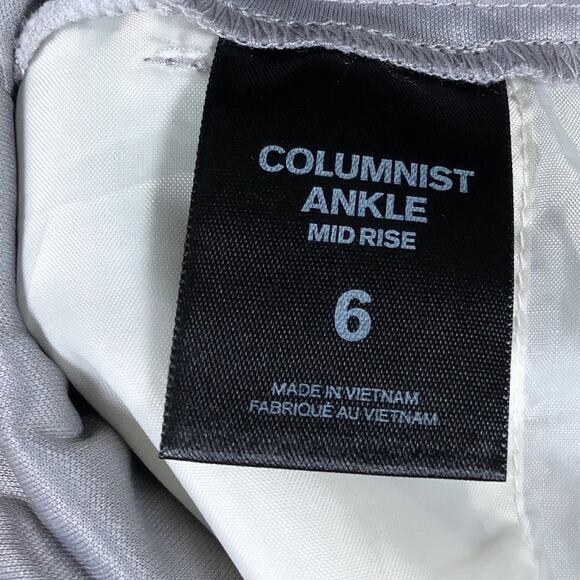 Express Womens Pants Gray Columnist Mid Rise Ankle Stretch 6R - Picture 6 of 14